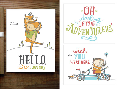 Fun Cards cards illustration nicole larue quotes