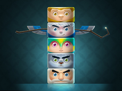 Totem of the guardians animation totem