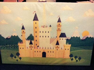 Castle Henri Vi.Iii canvas castle illustration illustrator knights landscape