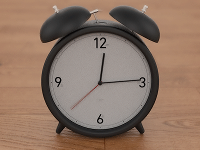 Clock animation animation c4d cinema cinema4d gif time wood