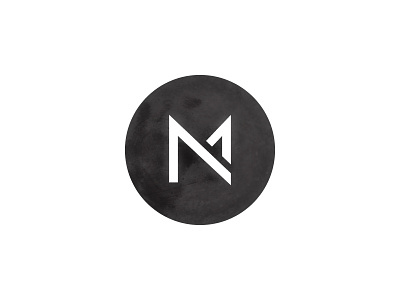 N 1 badge circle logo minimal number one simple typo