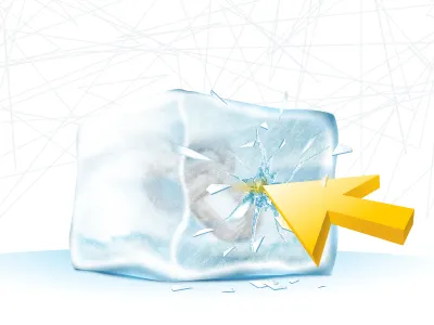 Frozen Link cursor frozen ice link mouse pointer