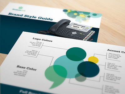 StratusTalk Brand Style Guide Excerpts brand style guide hosted voip logo stratustalk