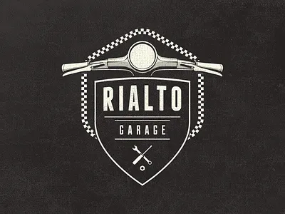 Rialto Garage Logo - Work in progress logo scooter vespa vintage