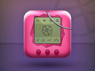 Dribbble Tamagotchi Icon design dribbble icon ios ipad iphone tamagotchi