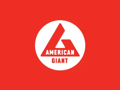 American Giant Clothing Logo american clothing identity monogram workwear