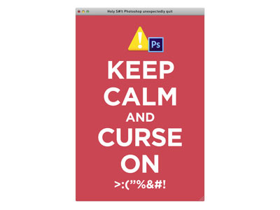 Keep Calm Poster Red