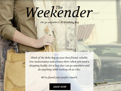 Weekender Email Campaign email email campaign type ui web