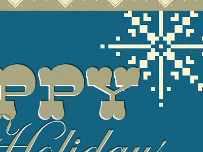 Hoildaycard Wip card grain retro