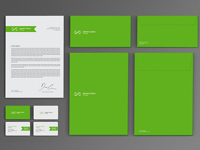 Danielle Castelo Brand Identity - Stationary brand branding castelo danielle green grid icon logo logotype mockup psi psicology stationary