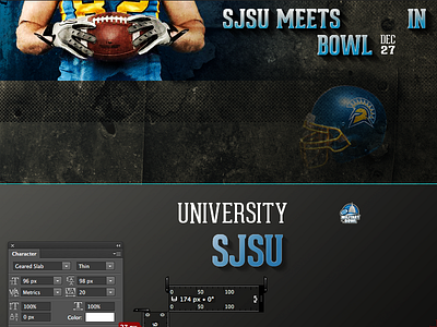 Who's it going to be? football mockup photoshop sjsu