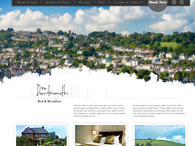 New client's B&B identity website