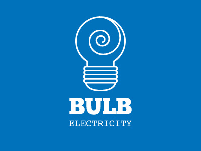 Bulb branding illustration logo