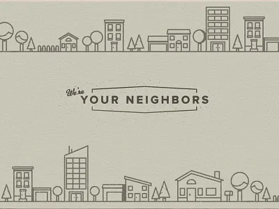 Friendly Neighborhood friendly illustration neighborhood nostalgic