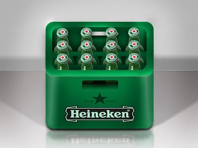 Heineken Icon app beer bottle crate heineken icon photoshop