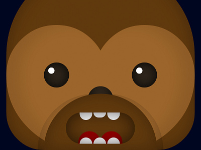 CSS3 Chewbacca! chewbacca css css3 illustration star wars