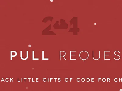 24 Pull Requests christmas pull requests red