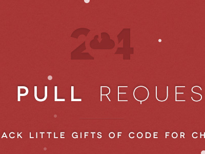 24 Pull Requests christmas pull requests red