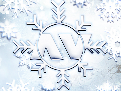 Heaven 'AV' Snowflake av frost frosty heaven logo snowflake winter