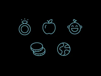 Lifestyle Icons circle geometry icon lifestyle line