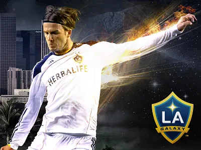 LA Galaxy Diptych diptych football galaxy los angeles soccer