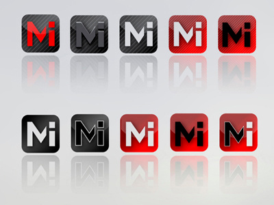 App Icon app black corporative glossy icon icon collection identity ipad icon mobile icon red reflected