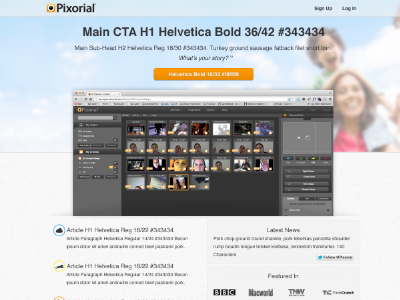 redesign snippet landing page site