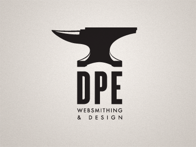 Dpe Websmithing Anvil anvil branding gothic logo