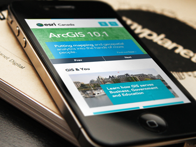 Esri - Responsive responsive website