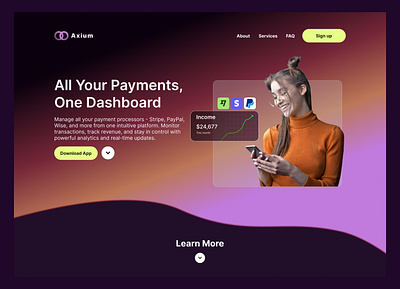 Axium Payment Dashboard application brand brand identity branding dashboard design finance logo logo design logotype payment product design ui ux web design website design