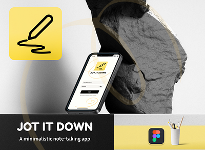 Jot It Down - Minimalistic note-taking app note taking app ui