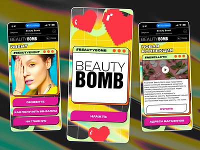 BEAUTY BOMB • Telegram App app application bot cosmetics flat interface interface design mobile mobile design stylish telegram telegram app telegram bot ui ui design ux ux design