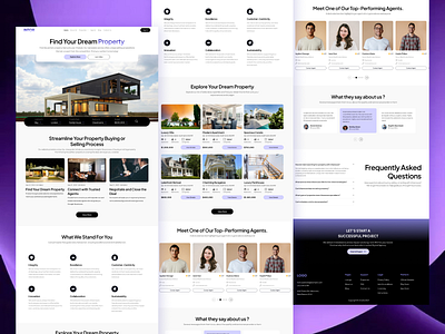 INTOR- Interior website design (Fullpage inside) homepage interior design ui uiux design website design