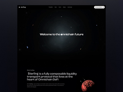 Exploring the Future of Omnichain UX/UI animated backgrounds blockchain innovation bold typography decentralized finance defi platform dynamic visuals financial technology futuristic interface immersive experience interactive dashboard liquidity pools minimalist design modern web trends motion design omnichain protocol space exploration ui space themed visuals uxui design web web 3.0 ux