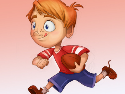 Dribb Boy character design digital painting