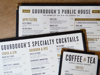 Gourdough's Public House Menus