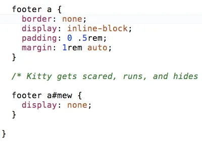 Kitty gets scared, runs, and hides. cats css responsive web