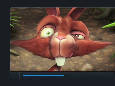 Video player blue dark minimal ui video video player webapp