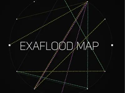 Exaflood map download exaflood infographic lines map