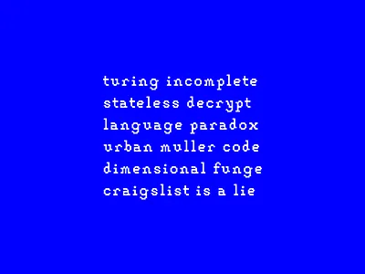 Esolangs pixelated programming type design