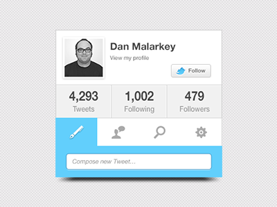 Twitter Rebound buttons design elements icons interface social media twitter ui ux