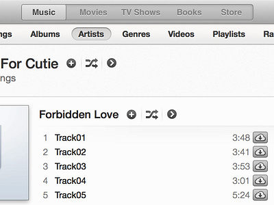 iTunes Redux itunes ui