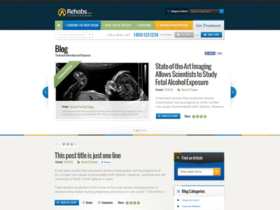 Rehabs.com Blog Landing Page blog landing page rehabs