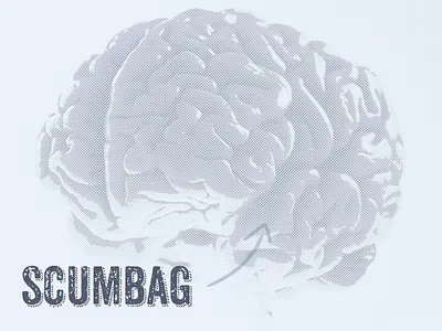 Scumbag Brain anodyne brain halftone