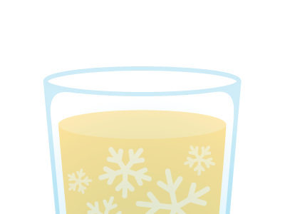 Whiskey Winter blue glass illustration orange personal snowflake whiskey winter