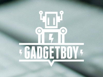 GadgetBoy Logo blog gadget logo logo design monogram robot