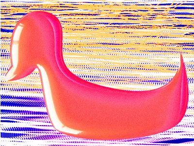 Nessi glass glitch icon nessi noise pink strange