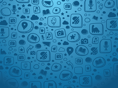 Icon Pattern apps bird blue book cloud draw icon icons paint pin sketch