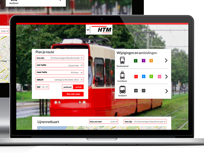 Almost done... den haag haagse tram maatschapij htm.net public transport redesign responsive design the hague ui design user interface design visual design