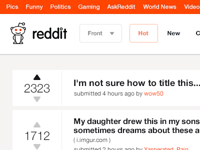 Reddit redesign clean orange reddit redesign white